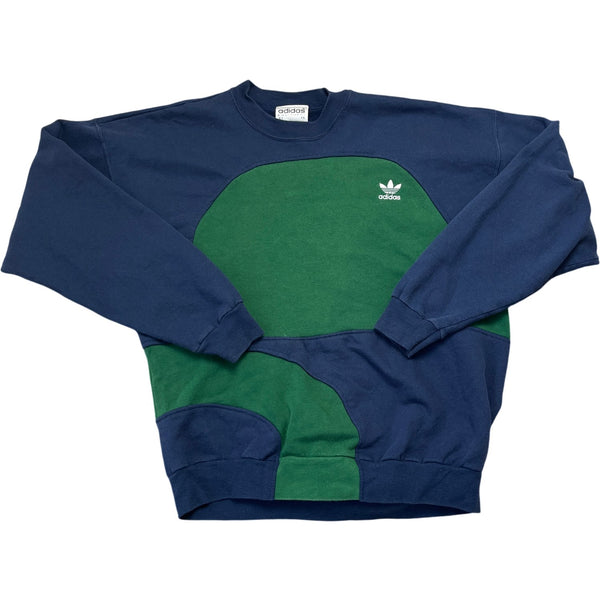 Vintage Blue Green Adidas Crewneck Sweatshirt (XL)