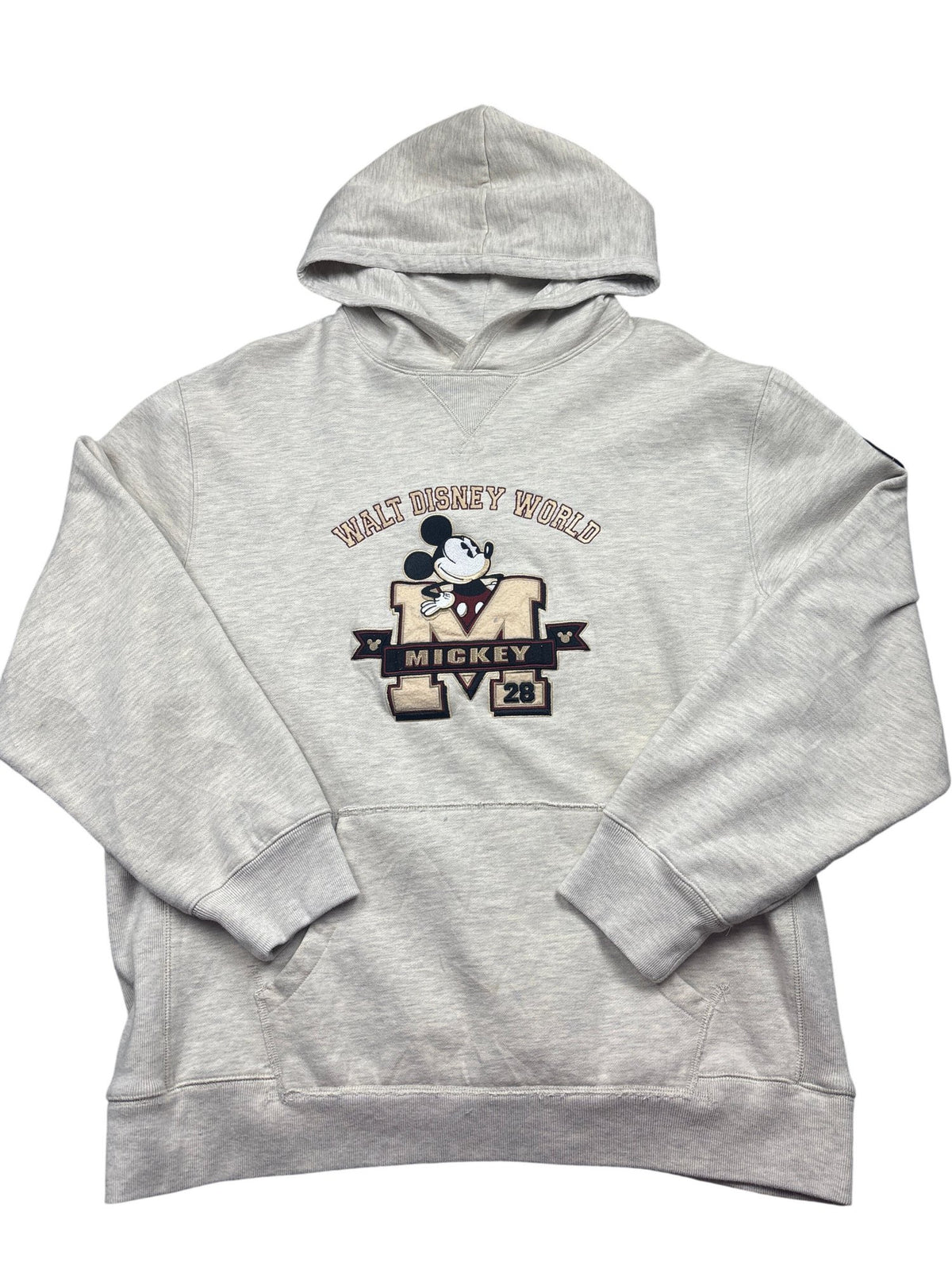 Vintage Grey Disney Hoodie Mickey Mouse 90s (XL)