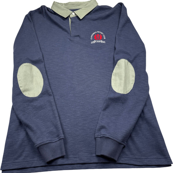 Vintage Blue Rugby Shirt Y2K (L)