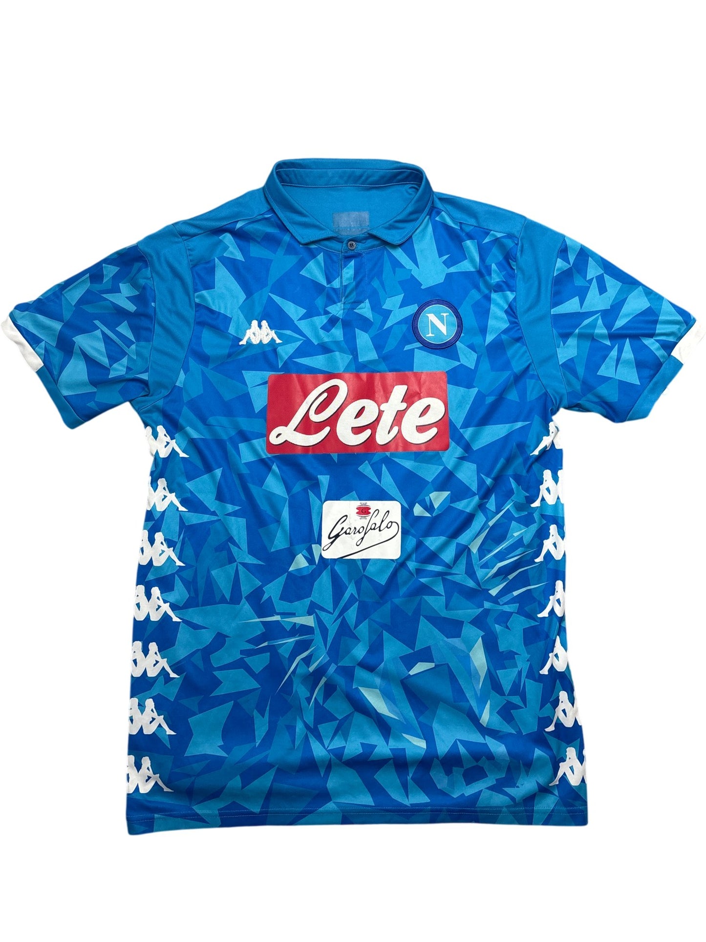 Vintage Blue Kappa Napoli Football Jersey Insigne 24 2018 (M)