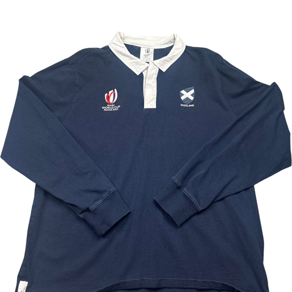 Vintage Navy Rugby World Cup 2019 Scotland Polo (XXL)