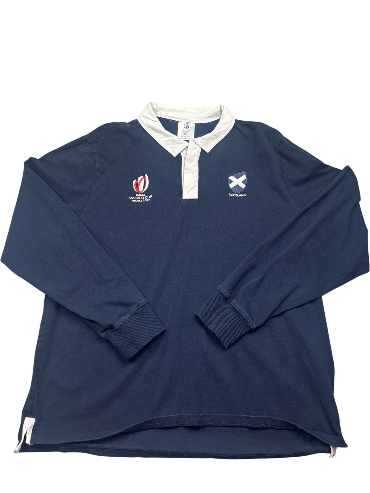 Vintage Navy Rugby World Cup 2019 Scotland Polo (XXL)