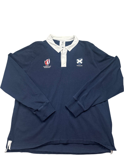 Vintage Navy Rugby World Cup 2019 Scotland Polo (XXL)