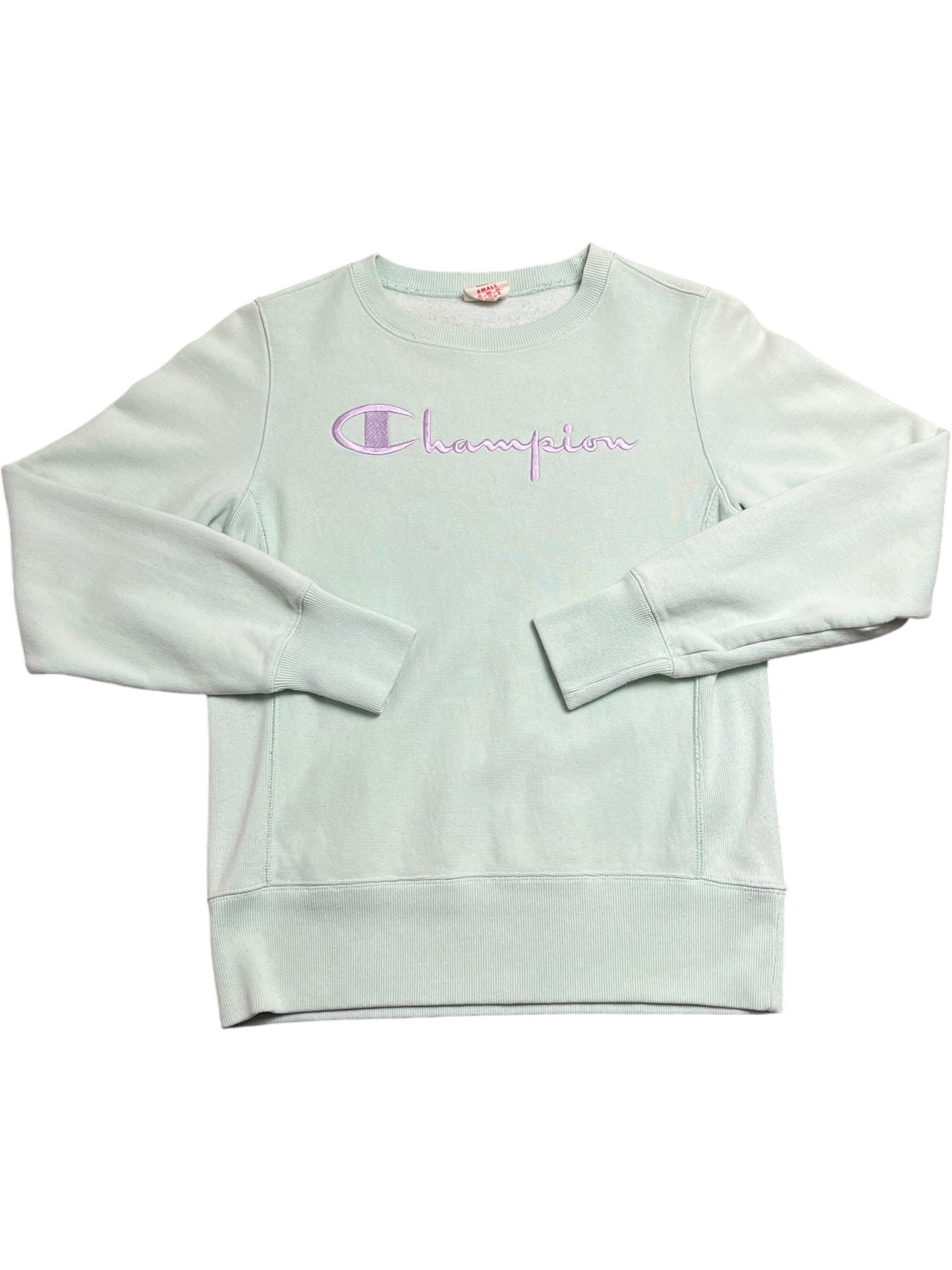 Vintage Green Champion Sweatshirt (XS)