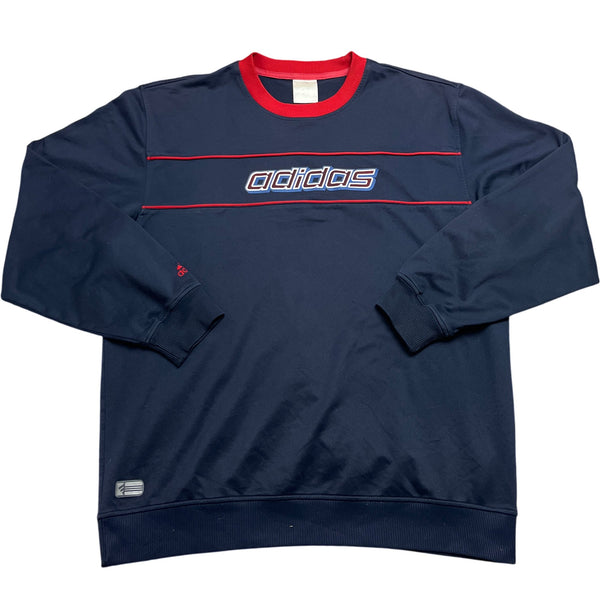 Vintage Navy Adidas Sweatshirt L (L)