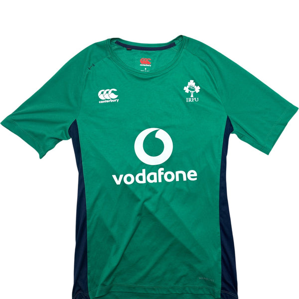 Vintage Green Canterbury Rugby Shirt IRFU Vapodri (S)