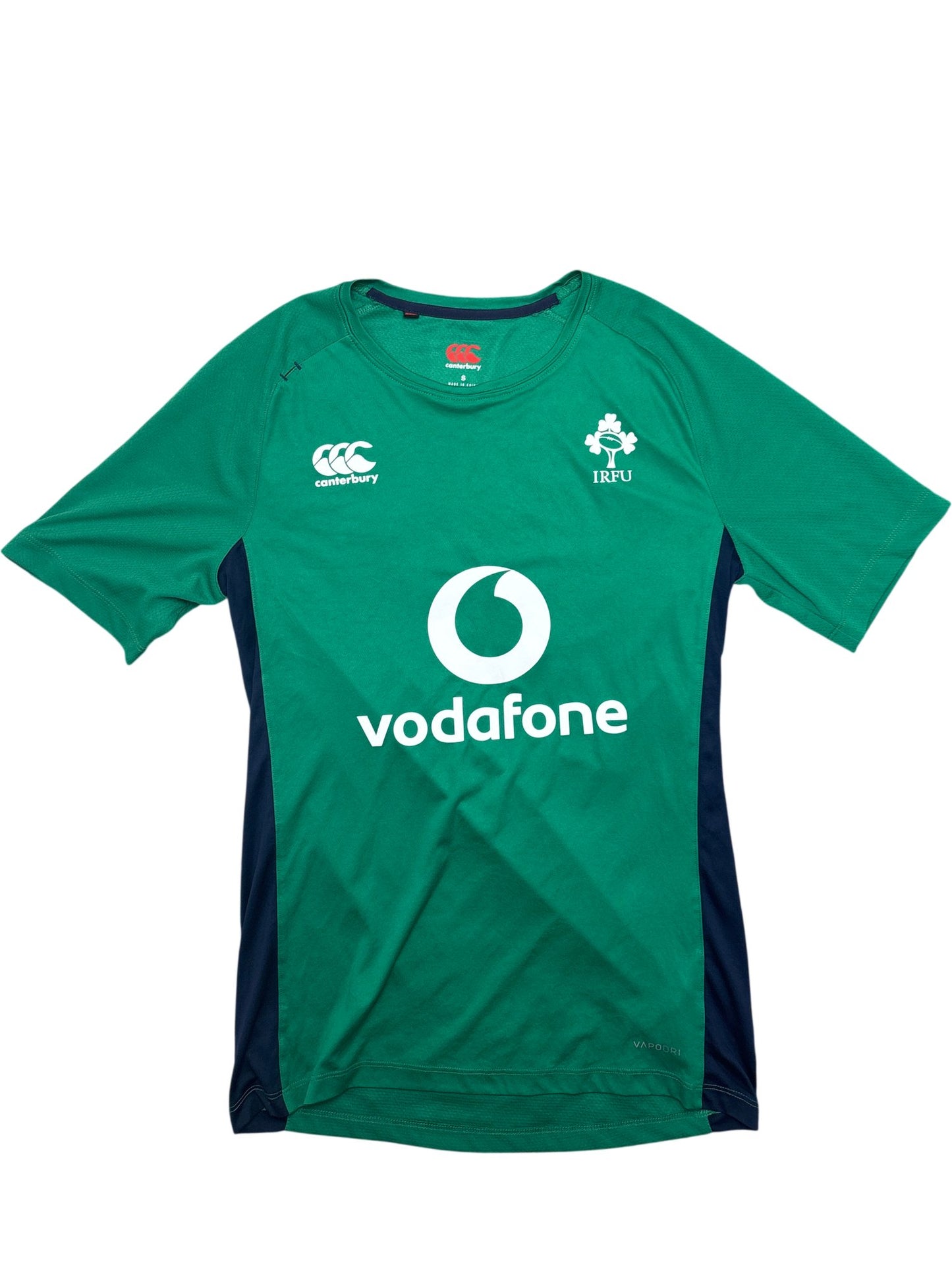 Vintage Green Canterbury Rugby Shirt IRFU Vapodri (S)