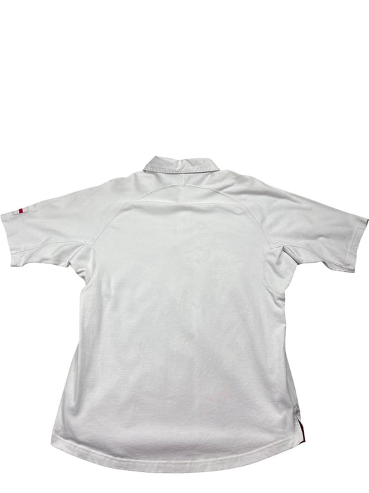 Vintage White Nike Rugby Shirt England O2 (L)
