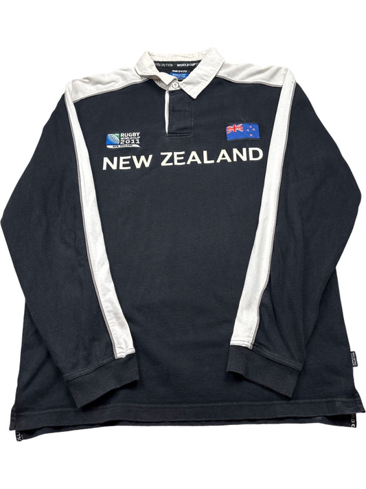 Vintage Black New Zealand Rugby Jersey 2011 (M)