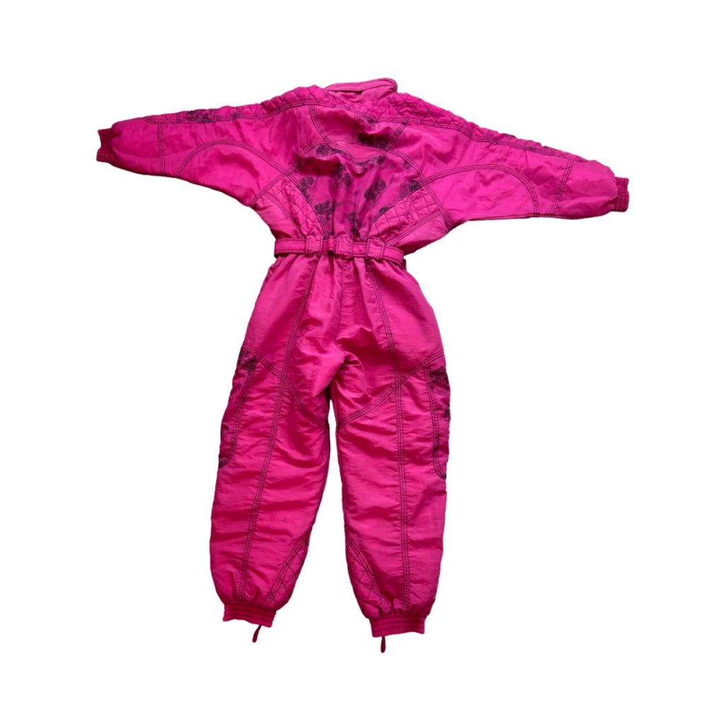 Vintage Pink Ski Suit (XL Women's)