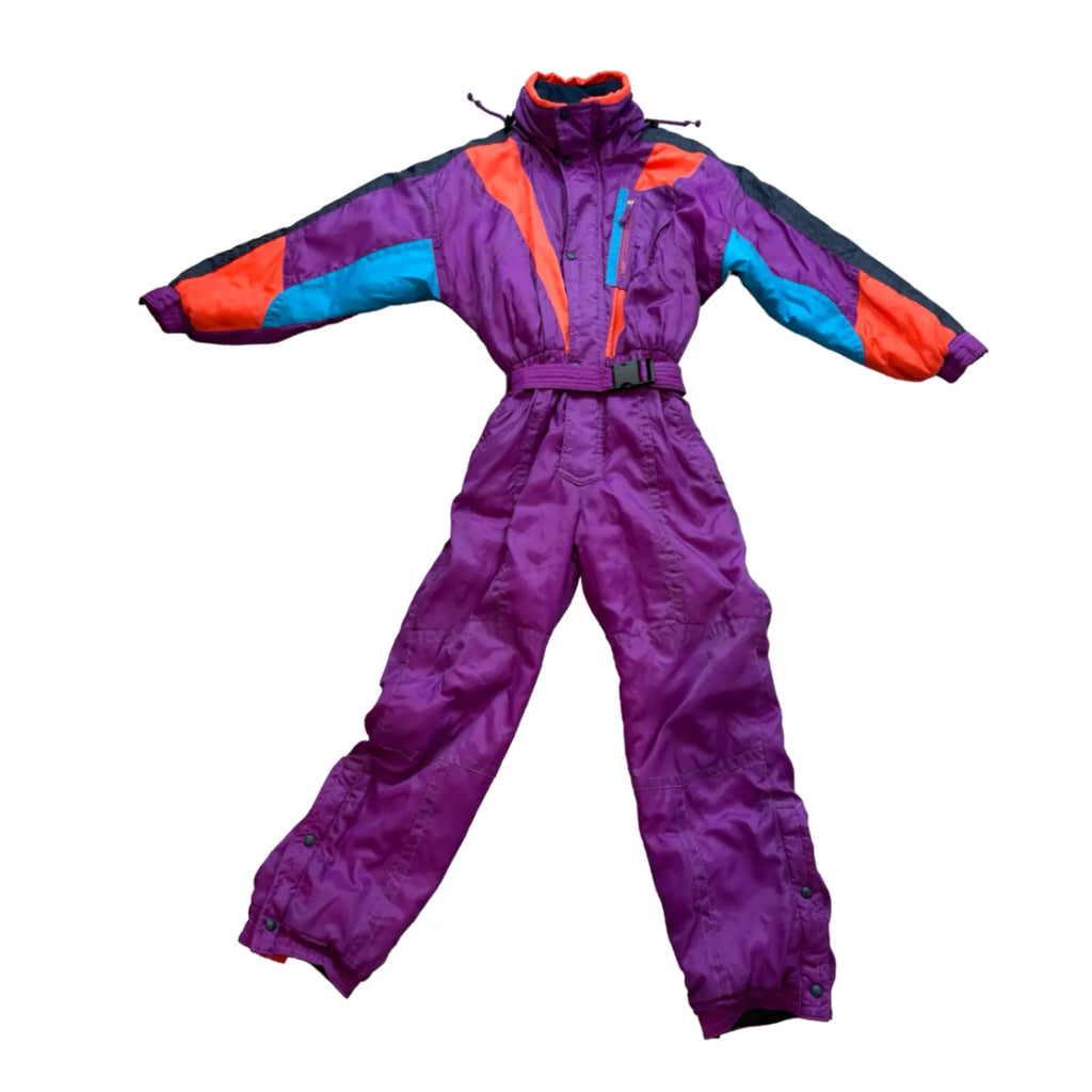 Vintage Purple One-piece Snowsuit (M)