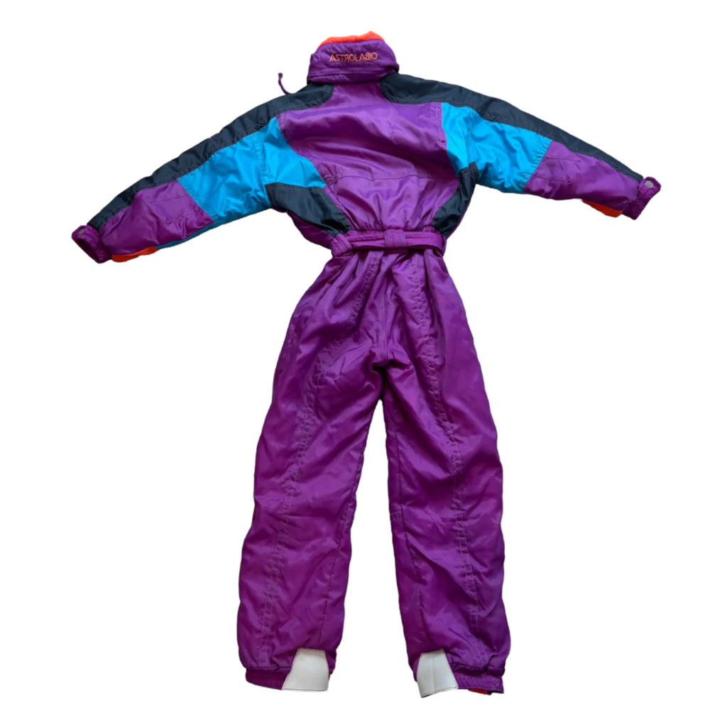 Vintage Purple One-piece Snowsuit (M)