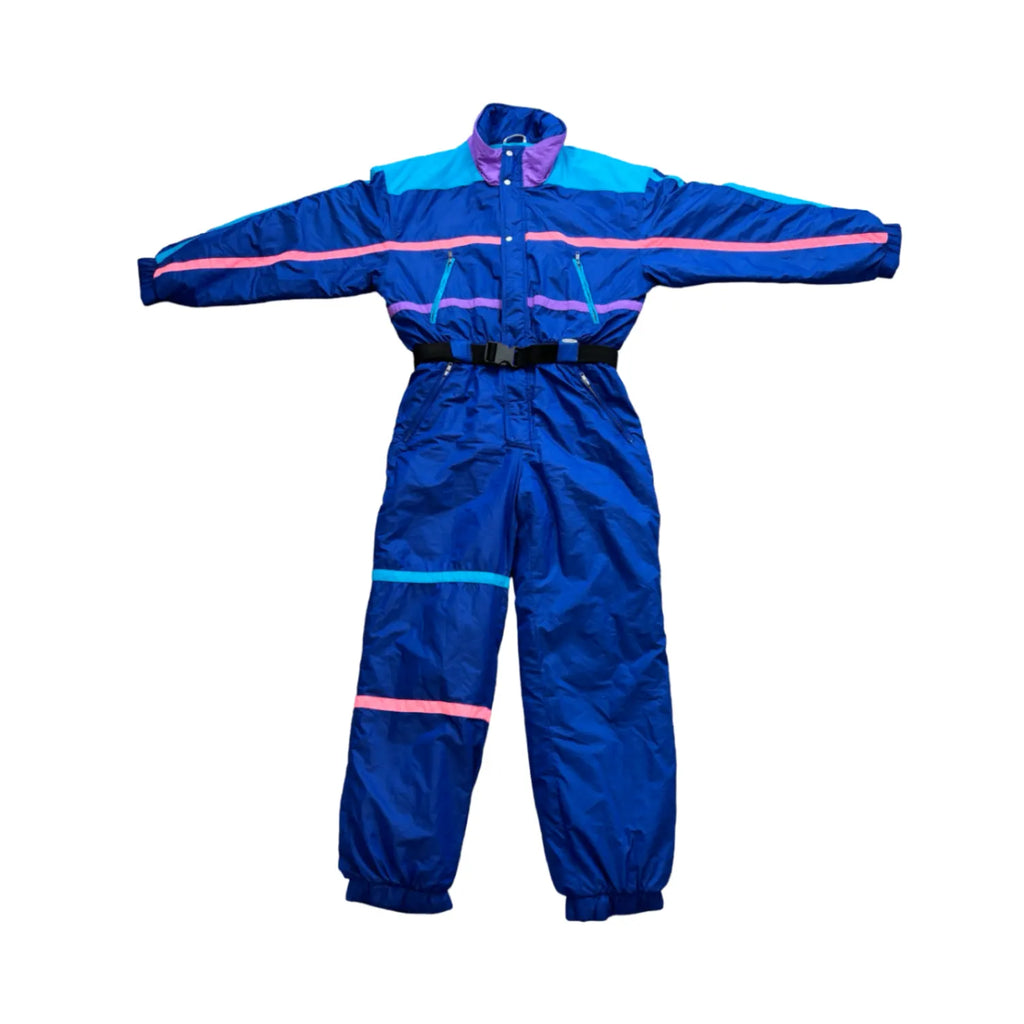 Vintage Blue Ski Suit (L)