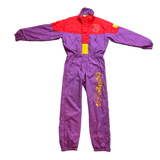 Vintage Multicolor Ski Suit (S )