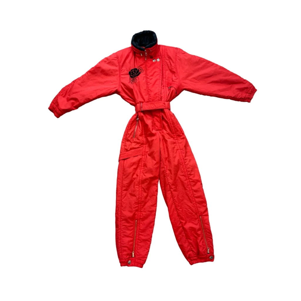 Vintage Red Jumpsuit (M )