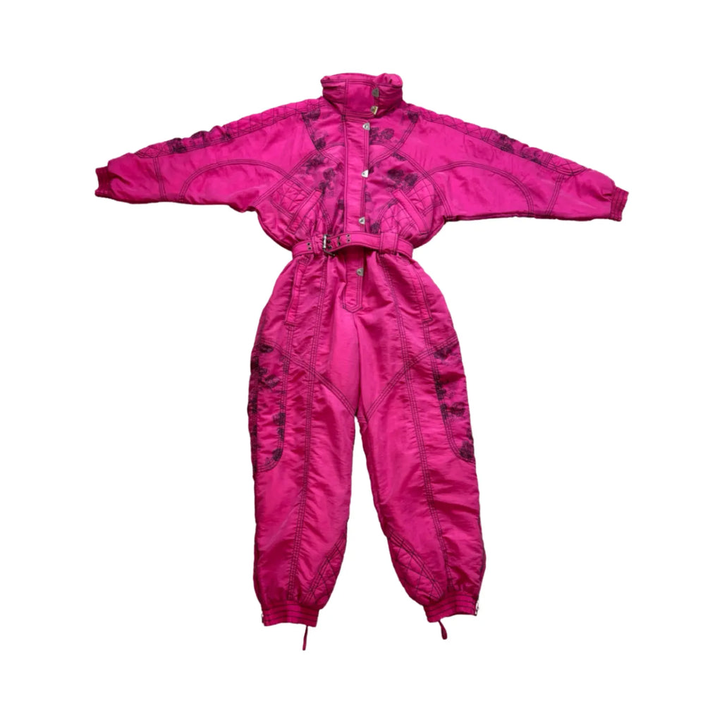 Vintage Pink Ski Suit (XL Women's)