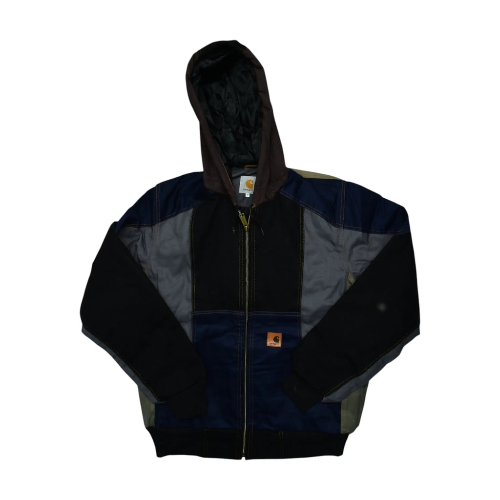 Vintage Black Carhartt Hooded Jacket (M)